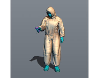 Фигурка медик 2, окрашенная