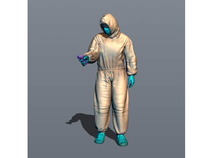 Фигурка медик 2, окрашенная