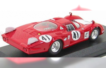 ALFA ROMEO 33.2 Lm N 41 24h Le Mans 1968 Baghetti - Vaccarella, Red White