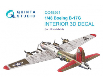 3D Декаль интерьера кабины Boeing B-17G (HK models)