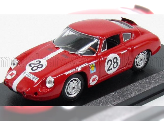 PORSCHE Abarth Scuderia Filipinetti N 28 Nurburgring 1963 Knunis - Schiller, Red