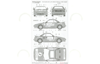 Сборная модель Toyota MR2 (AW11) Late Version 1986 Rally Sprint Winner