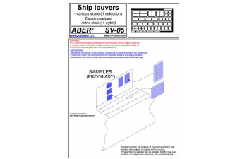 Ship louvers various scale (1 selection)