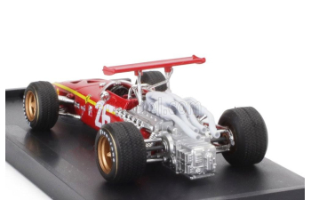 FERRARI F1 312 №26 Winner France Gp (1968) Jacky Ickx, Red White