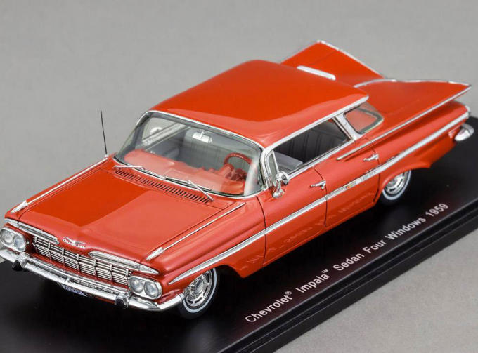 CHEVROLET Impala Sedan Four windows (1959), red
