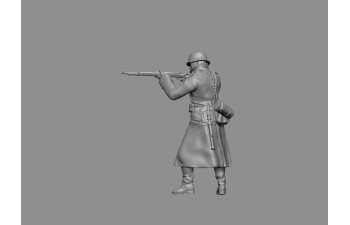 Фигурка Немецкий солдат в шинели №3 (под покраску)