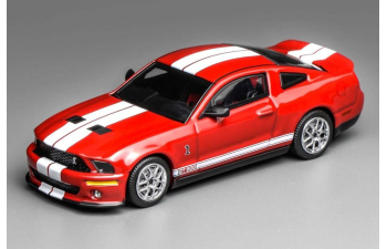 FORD Mustang SHELBY GT500 Super Snake Coupe (2007), red / white