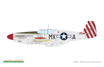 Сборная модель P-51B Mustang Birdcage Canopy Weekend edition