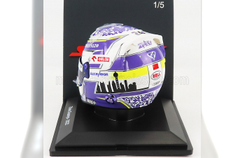 BELL HELMET F1 Casco Helmet Alfa Romeo C42 Team Orlen Racing N24 Season (2022) Guanyu Zhou, White Purple