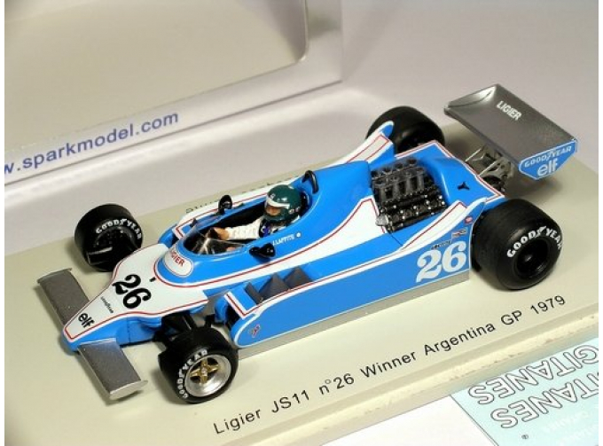 LIGIER JS11, 26, Победитель Argentinean GP 1979 Jacques Laffite, blue