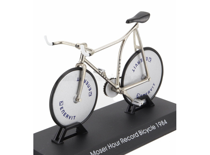 Велосипед Moser Hour Record Bicycle (1984), серебристый
