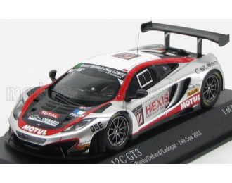 McLAREN Mp4-12c Gt3 Team Hexis Racing №107 24h Spa (2013) Cazenave - Panis - Debard - Ledogar, Silver Red