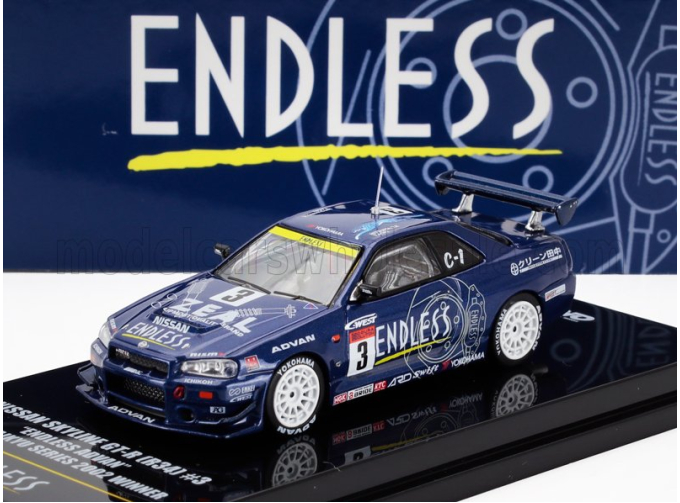NISSAN Skyline Gt-r (r34) Endless Advan N 3 Winner Super Taikyu Series (2002), Blue