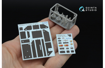 3D Декаль интерьера кабины Советский/Российский палубный тягач, модель 3913 (RFM) (с 3D-печатными деталями)