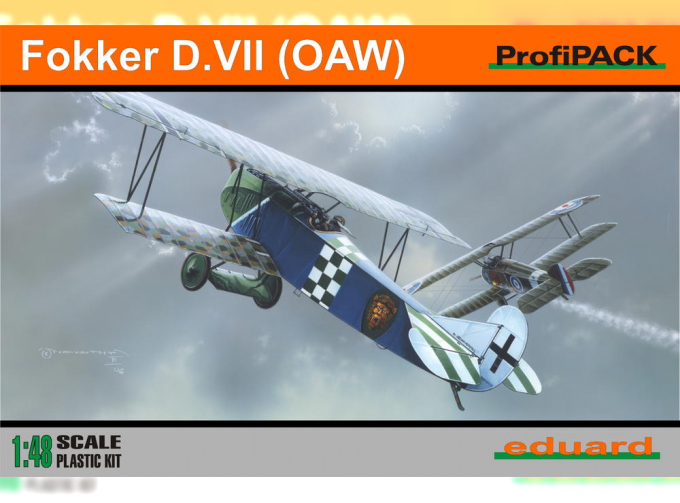 Сборная модель Немецкий истребитель Fokker D.VII O. A.W.