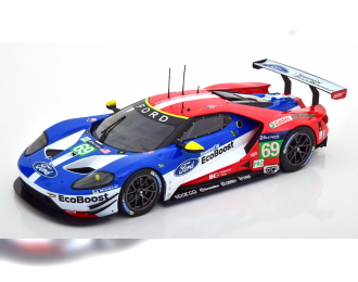 FORD Gt 3.5l Turbo V6 Team Ford Chip Ganassi Uk №69 Lmgte Pro 24h Le Mans (2017) R.Briscoe - S.DixOn - R.Westbrook, Red Blue White