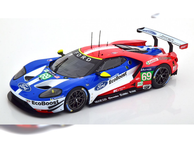 FORD Gt 3.5l Turbo V6 Team Ford Chip Ganassi Uk №69 Lmgte Pro 24h Le Mans (2017) R.Briscoe - S.DixOn - R.Westbrook, Red Blue White