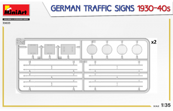 Сборная модель Дорожные знаки. Германия 1930-40-х гг.