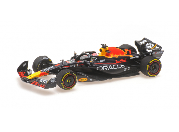 RED BULL F1 Rb19 Team Oracle Red Bull Racing №1 World Champion Winner British Gp (2023) Max Verstappen, Matt Blue