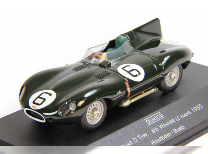 JAGUAR D Type #6 Hawthorn / Bueb Winner Le Mans (1955), dark green