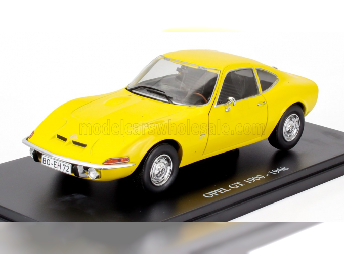 OPEL Gt 1900 Coupe (1968) - Con Vetrina - With Showcase, Yellow