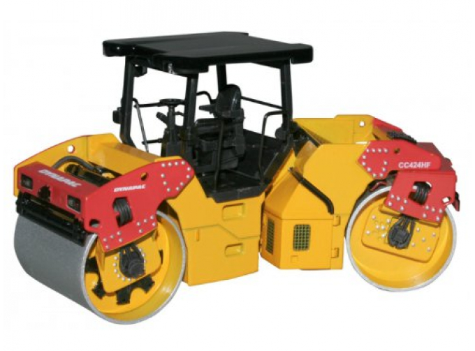 DYNAPAC Asphalt Roller w Rops CC424HF (Каток), yellow