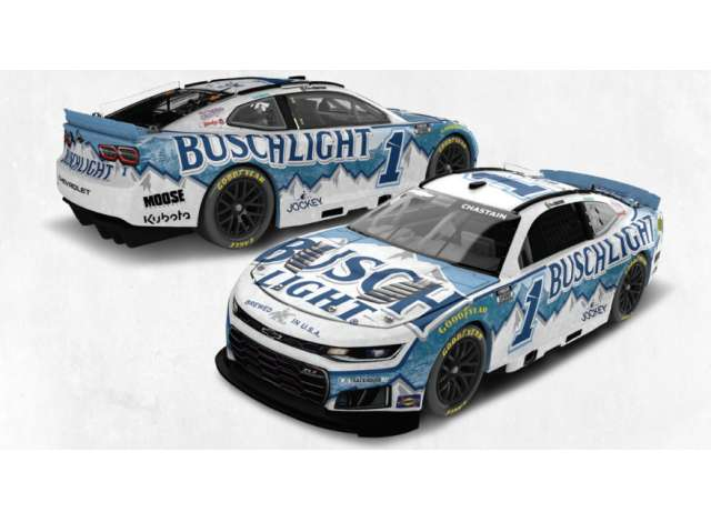 Chevrolet #1 Ross Chastain *Busch Light*, white/blue 2026