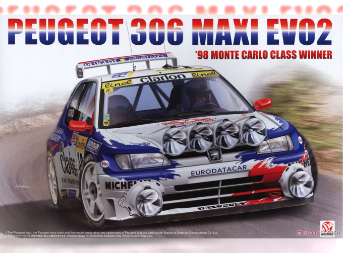 Сборная модель Peugeot 306 Maxi Evo2 Montecarlo 1998