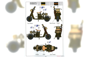 Сборная модель M53 Scooter Cushman w-RL-35 Cable Reel Cart