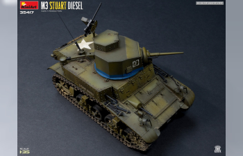 Сборная модель M3 Stuart Diesel Military 1945