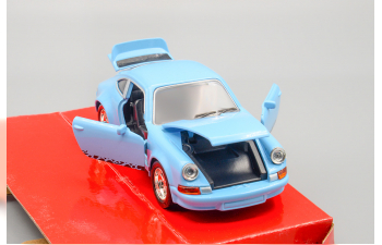  PORSCHE Carrera 911, голубой, 13 см.
