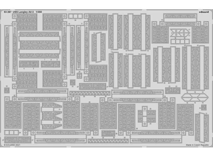 Фототравление для USS Langley AV-3