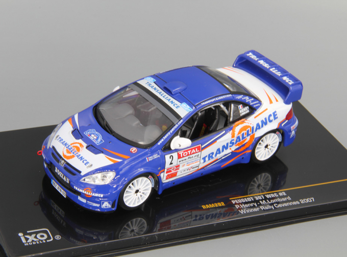 PEUGEOT 307 WRC #2 P.Henry-M.Lombard Winner Rally CEVENNES 2007 (France), blue