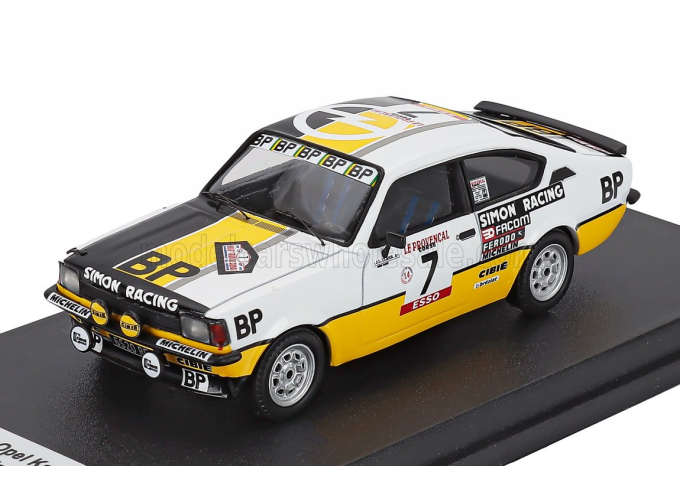 OPEL Kadett Gt/e (night Version) №7 Rally Tour De Corse (1979) Jean Louis Clarr - Jean Francois Fauchille, White Yellow Black