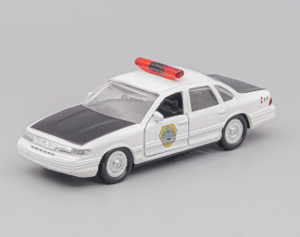 FORD Crown Victoria Des Moines Police, white / black