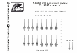 Антенные вводы Р-123 (3д печать)