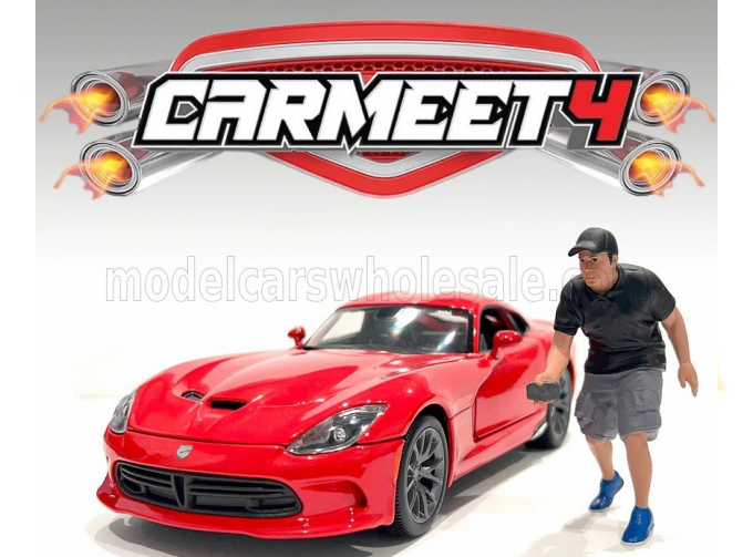 FIGURES Man Car Meet Ii - Figure Iv, Black Grey