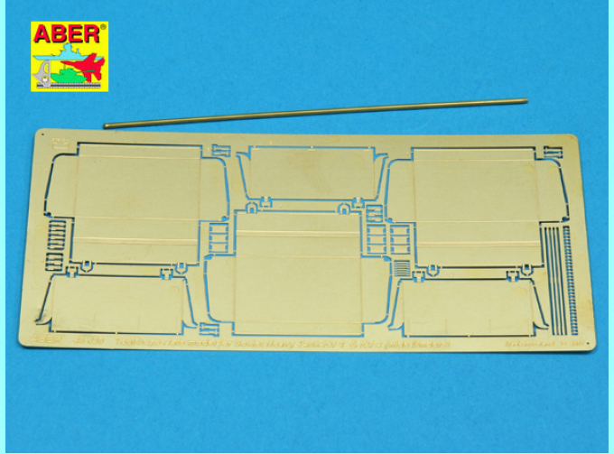 Фототравление Soviet Heavy Tank Kv-1or Kv-2 early with wide fenders Vol.2 - Tool boxes late type