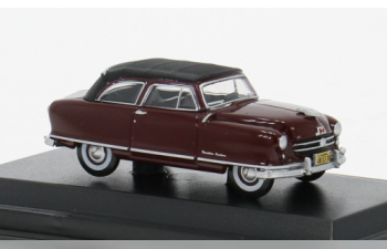 Nash Rambler Custom Landau Convertible (1950), dark red/black