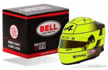 BELL HELMET Casco Helmet Mick Schumacher Team Alpine Endurance Wec Season (2025), Yellow Fluo Black
