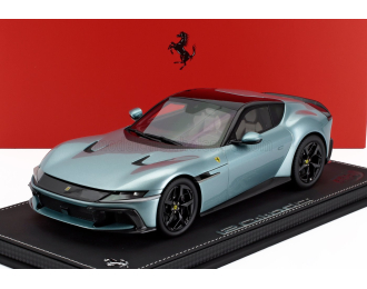 FERRARI 12cilindri Coupe V12 830cv (2024) - Con Vetrina - With Showcase, Celeste Trevi - Light Blue Met