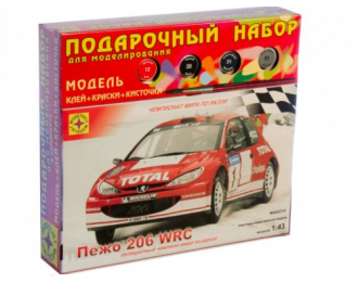 Сборная модель PEUGEOT 206 WRC (подарочный набор)