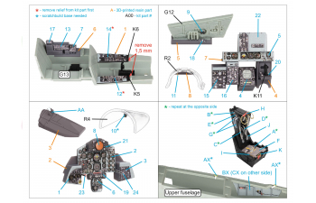 3D Декаль интерьера для F-4B Phantom II (Academy) (с 3D- печатными деталями)