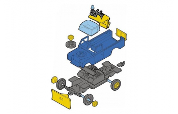 Сборная модель Land Rover техническая служба