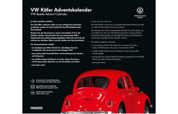 Сборная модель VOLKSWAGEN Käfer (1970), red
