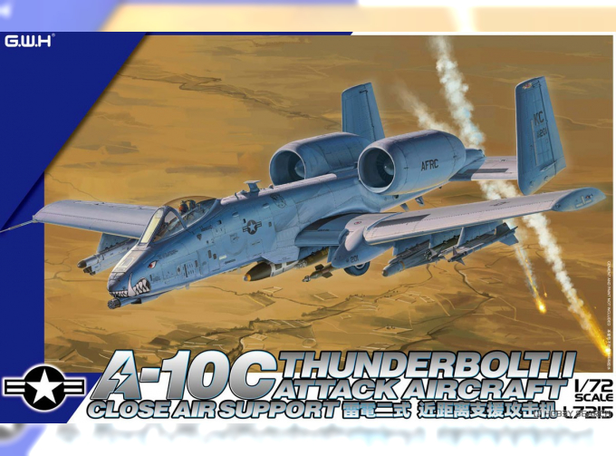 Сборная модель американский штурмовик A-10C Thunderbolt II