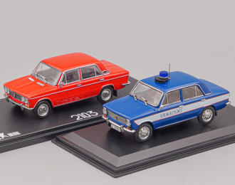 Набор из 2 моделей ВАЗ-2103 "Жигули" (1972-1973) и LADA 1300 Verejna Bezpecnost