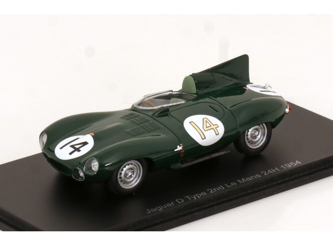 JAGUAR D-type 3.4l S6 Spider Team Jaguar Cars Ltd №14 2nd 24h Le Mans (1954) Duncan Hamilton - Tony Rolt, Green