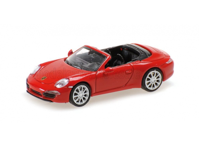 PORSCHE 911 991 Cabriolet Open (2013), red