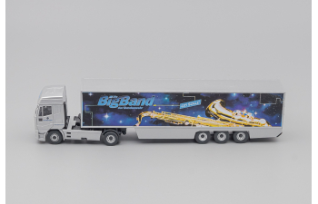 IVECO EuroStar Tractor / Trailer "Bundeswehr Big Band", silvermetallic / black / blue / gold